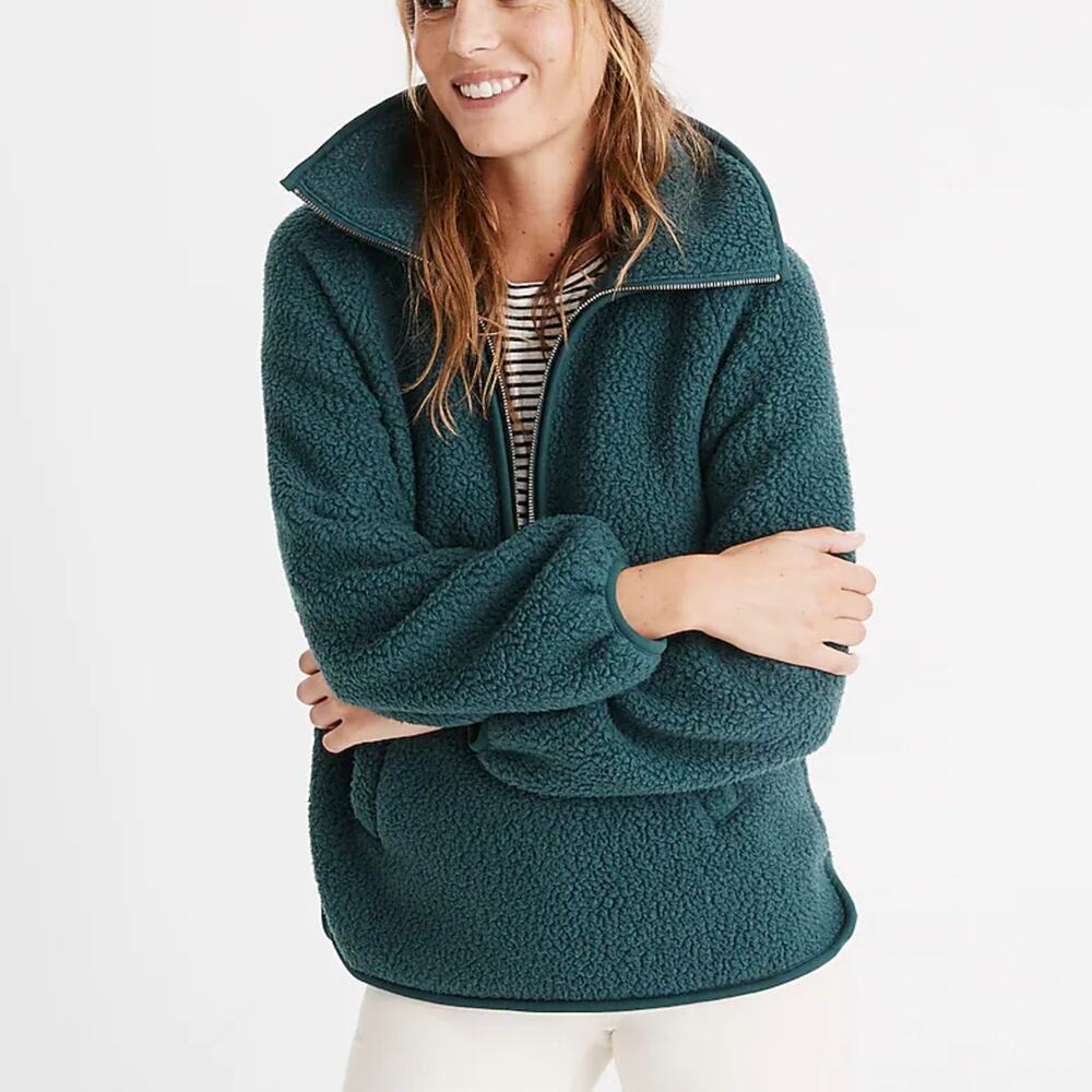 Madewell Teal Teddy Jacket